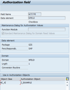 Authorization Field