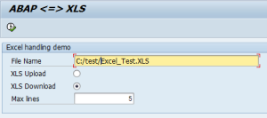 Process data in ABAP and download into Excel